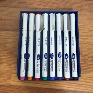 Creative Memories Fine Tip Pen Set 8 Colors Scrapbook Permanent Waterproof